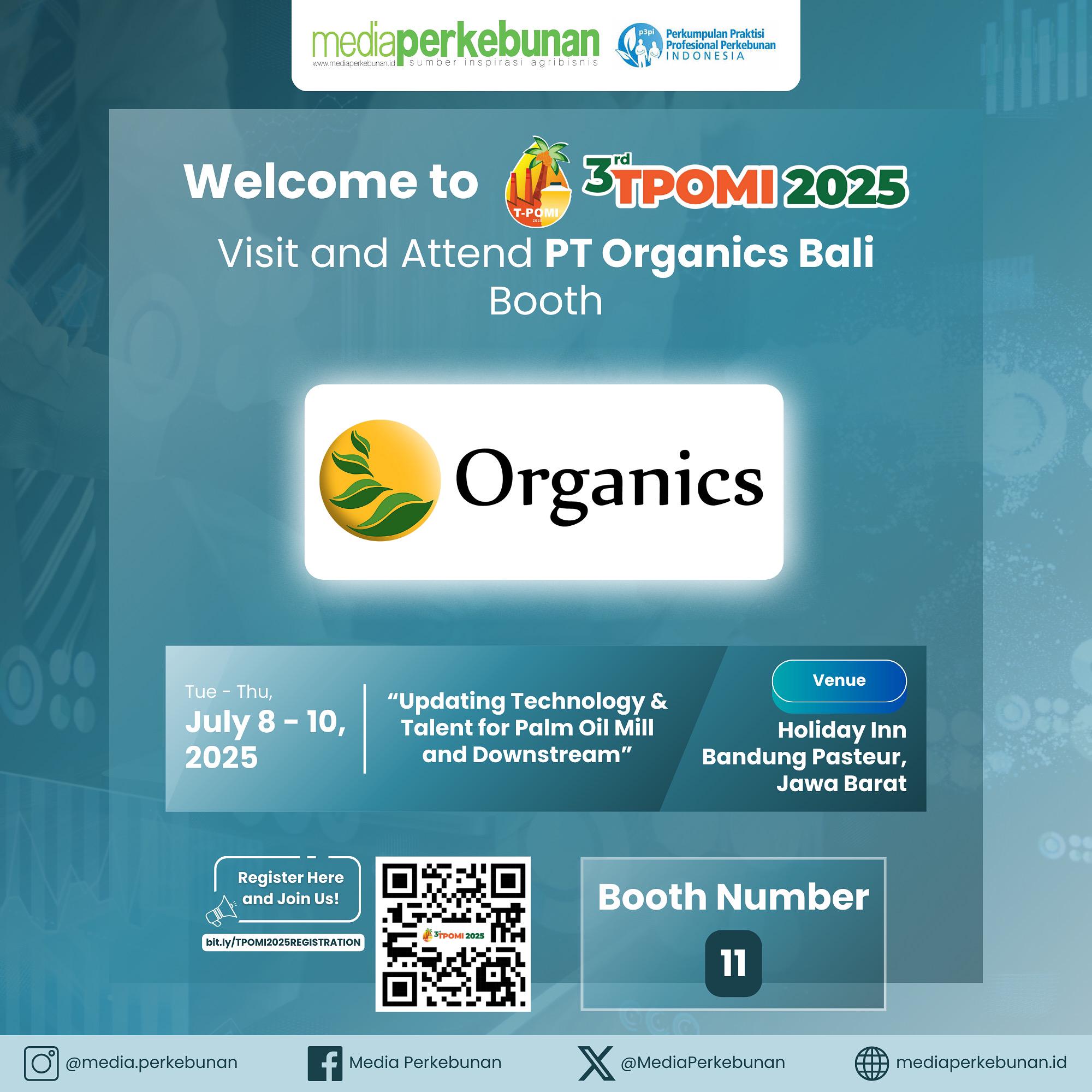 TPOMI 2024 exhibition Organics Bali